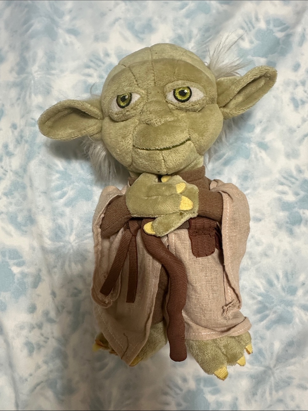 Disney Yoda Plush Toy Green Brown Tan